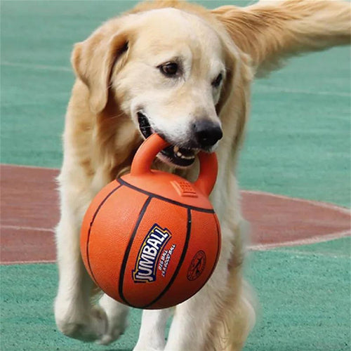 ChesTroyPets™ – Pelota Resistente para Perros Tipo Baloncesto/Fútbol