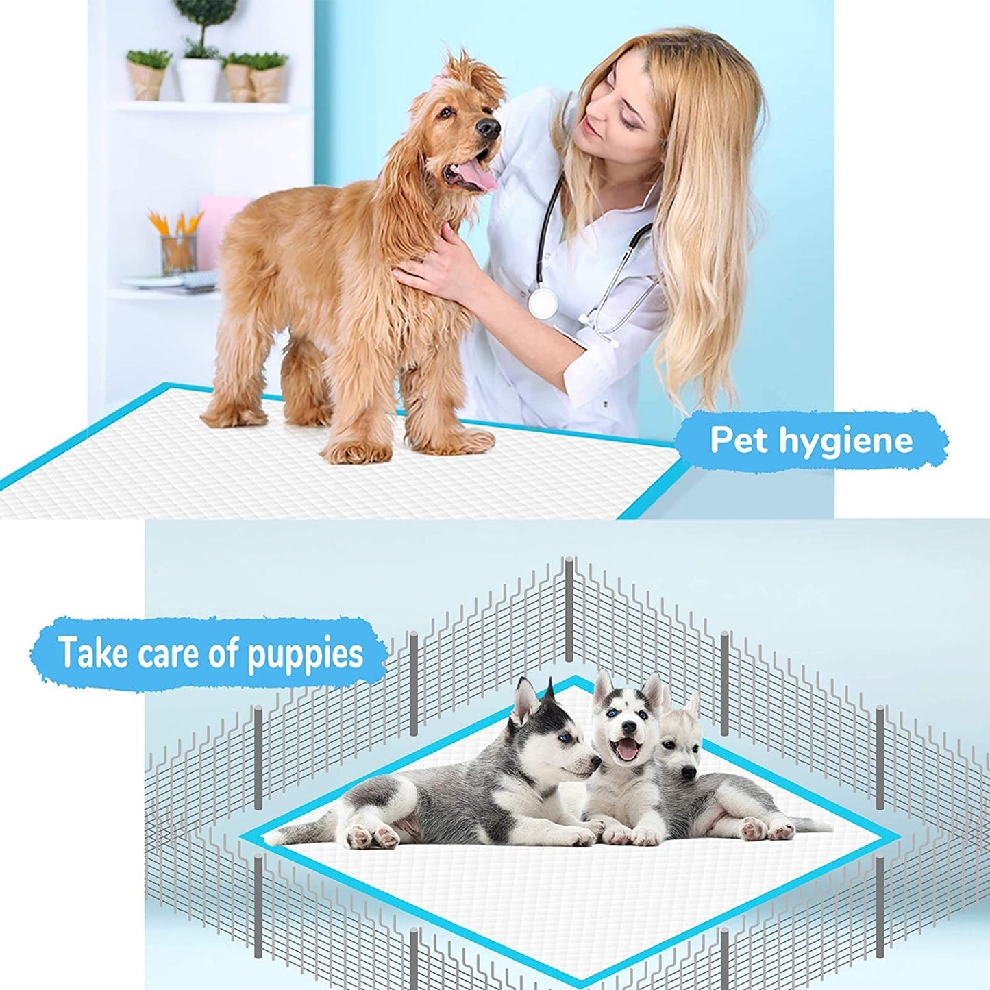 ChesTroyPets™ Empapadores Absorbentes Desechables para Mascotas