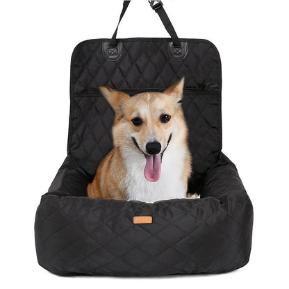 ChesTroyPets™ – Cama Portátil 2 en 1 para Mascotas / Cojín de Asiento Plegable