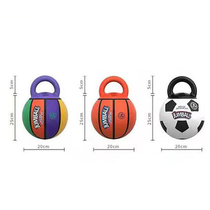 ChesTroyPets™ – Pelota Resistente para Perros Tipo Baloncesto/Fútbol