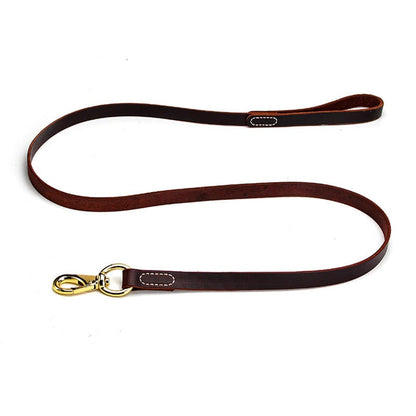 ChesTroyPets™ – Correa de Cuero de Piel para Perros