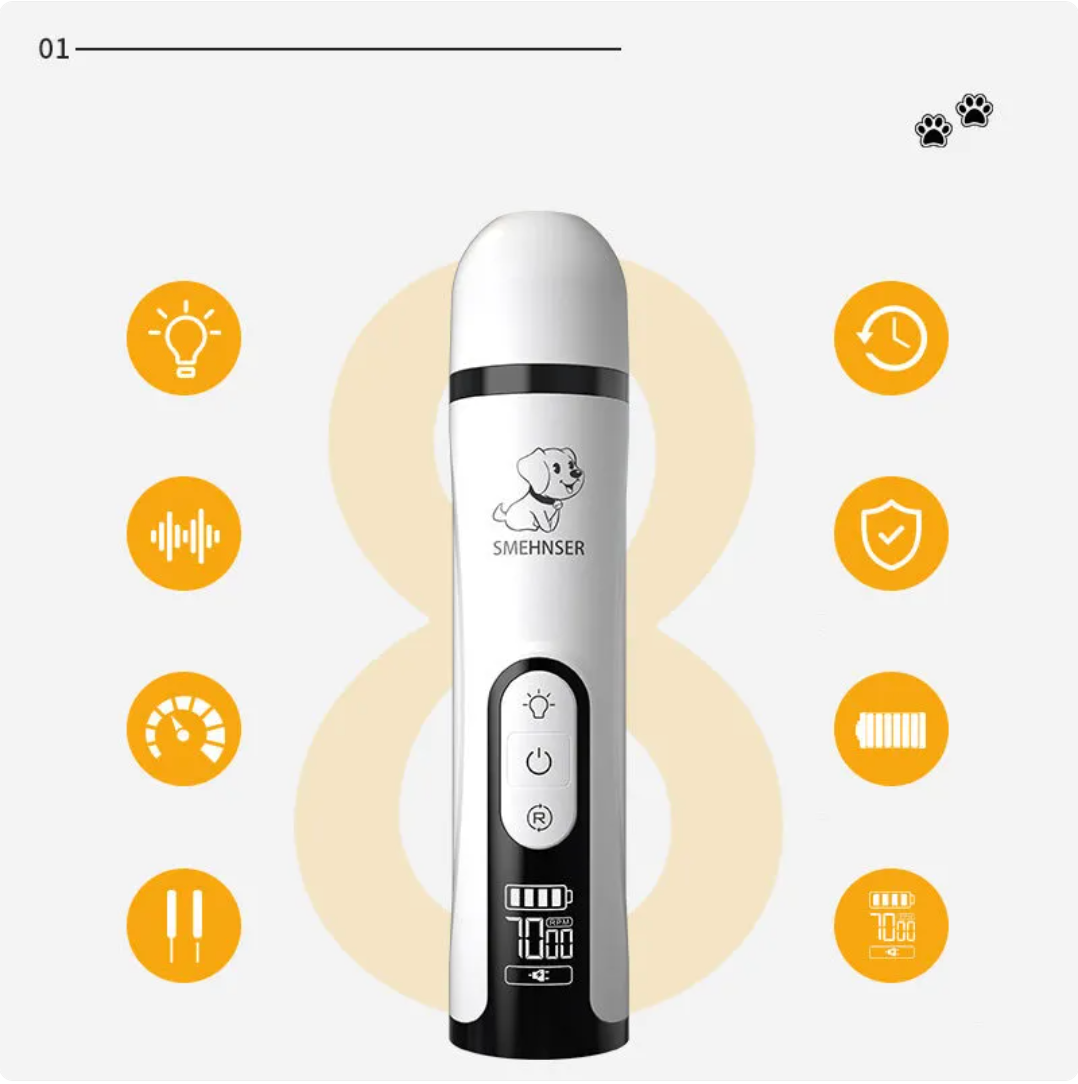 ChesTroyPets™ – Cortauñas Eléctrico de Alta Potencia para Mascotas