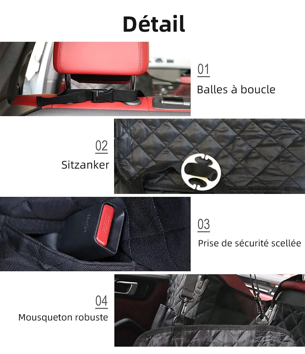 ChesTroyPets™ Funda Tipo Hamaca para Coche de Mascotas