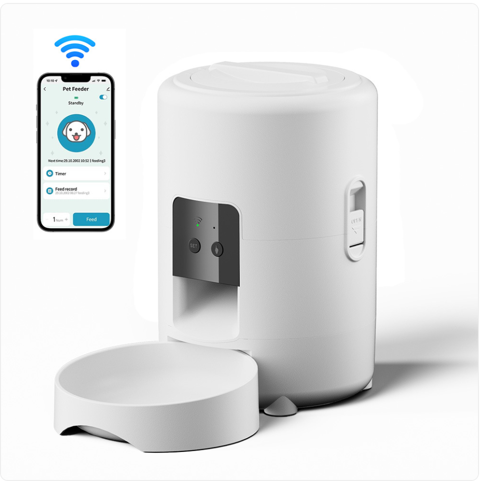 ChesTroyPets Intelligenter WiFi-Futterautomat 2L Automatischer Spender