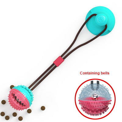 ChesTroyPets™ Juguete Interactivo de Bola de Perro con Ventosa de Silicona para Masticar