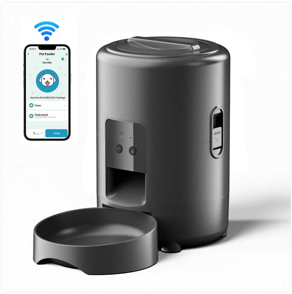 ChesTroyPets Intelligenter WiFi-Futterautomat 2L Automatischer Spender