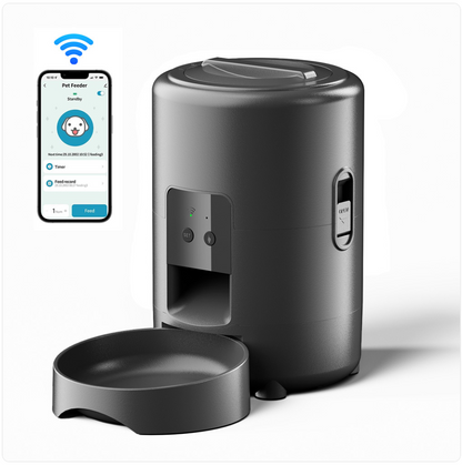 ChesTroyPets Intelligenter WiFi-Futterautomat 2L Automatischer Spender