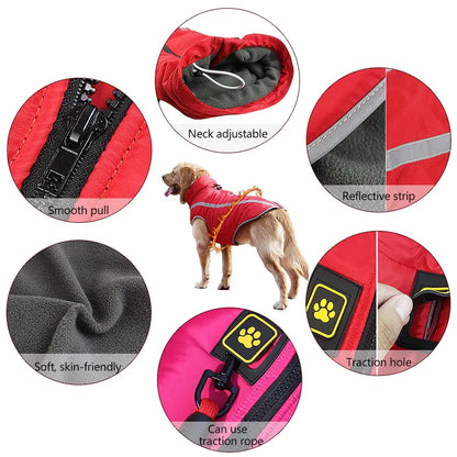 ChesTroyPets™ Chaqueta Térmica Reversible para Perros