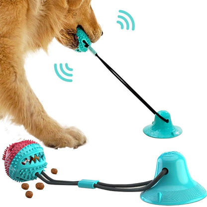 ChesTroyPets™ Juguete Interactivo de Bola de Perro con Ventosa de Silicona para Masticar